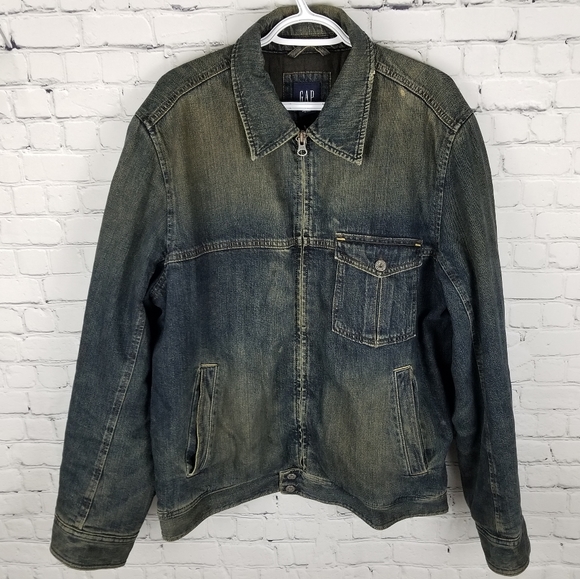 Gap Denim Winter Zip Insulated Trucker 